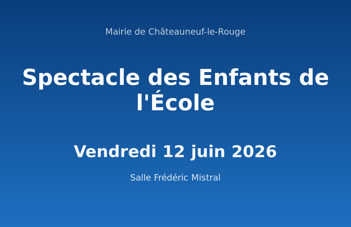 Spectacle des Enfants de l’École