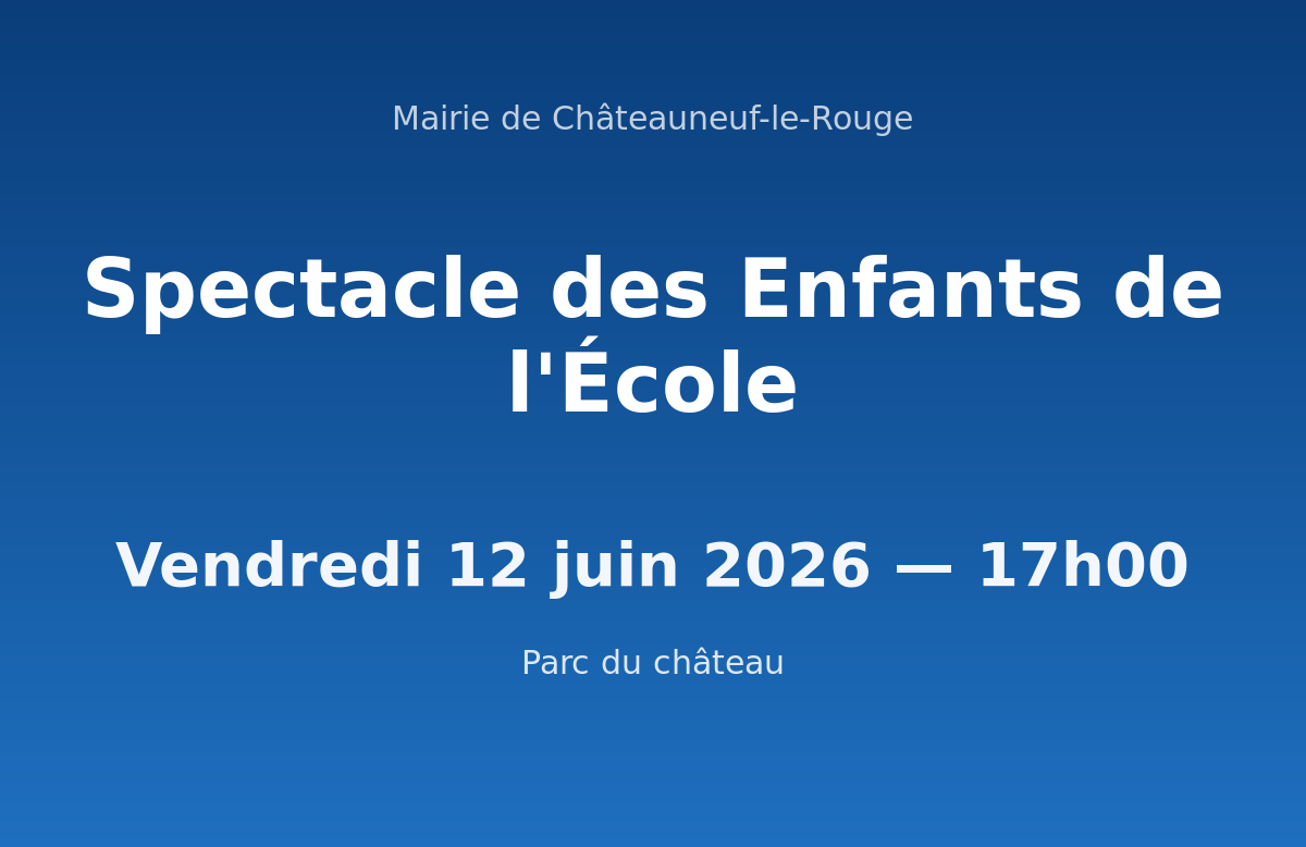 Spectacle des Enfants de l&rsquo;École