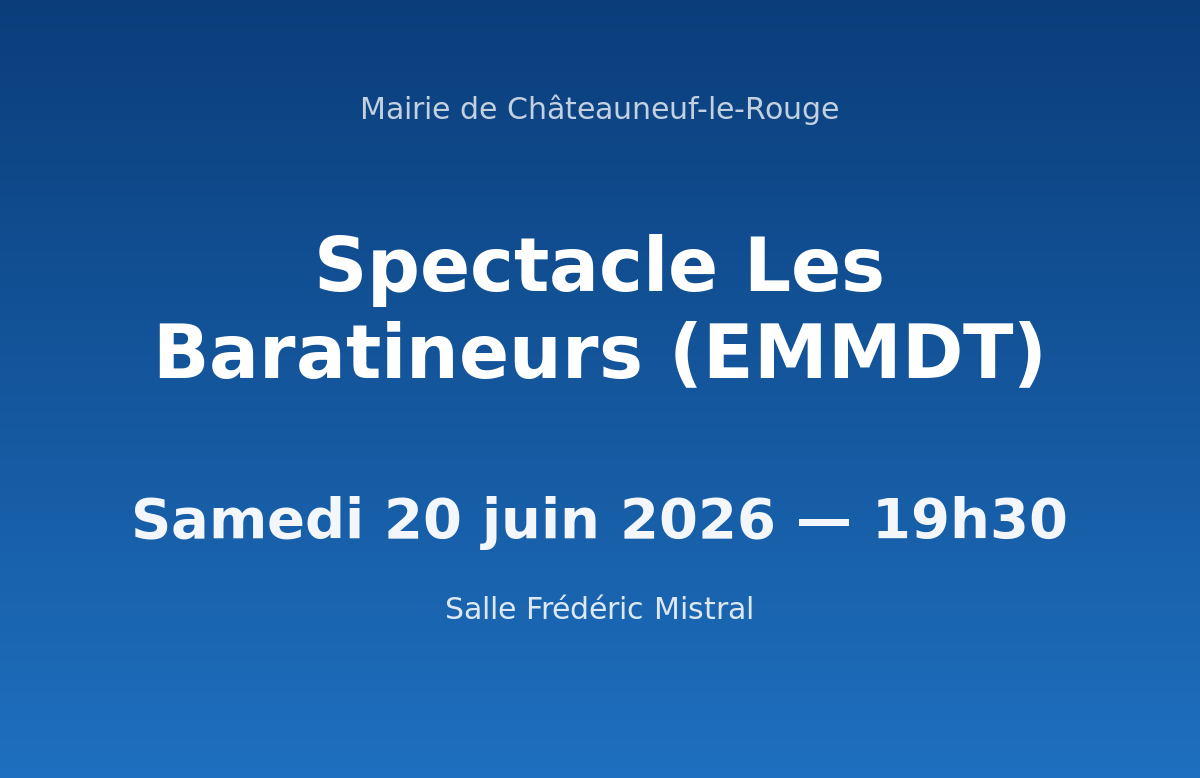 Spectacle « Les Baratineurs » (EMMDT)